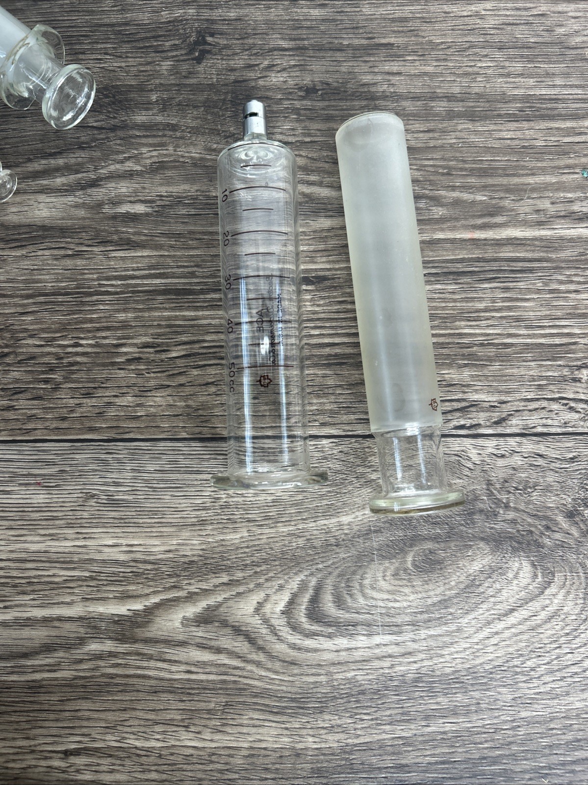 Vintage Glass Syringe Lot – 2cc 20cc 50cc – ACE BD Tomac – USA Made