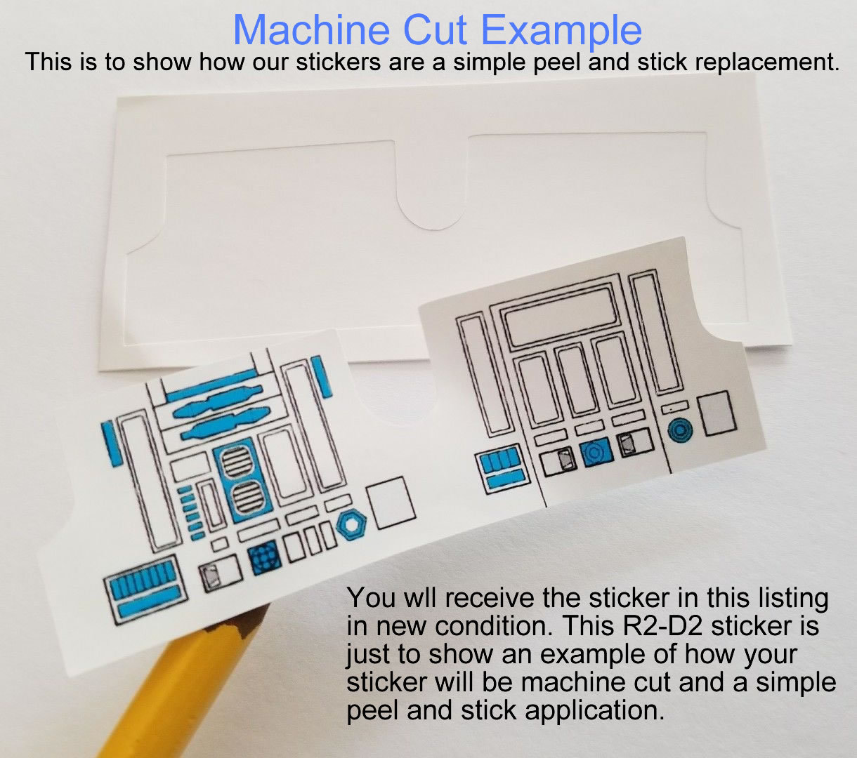 Vintage Star Wars B-Wing Fighter Replacement Toy Stickers - No Need To Cut