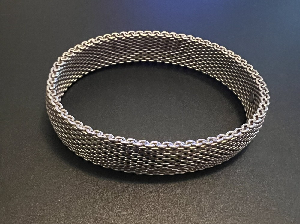 Sterling Silver 925 Mesh Bracelet
