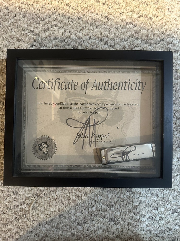 John Popper Signed harmonica