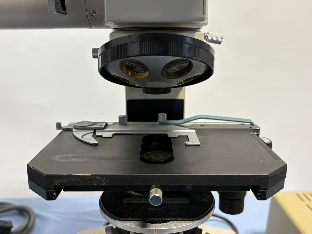 Nikon Optiphot Trinocular Microscope w/ UFX-II Camera Controller & Accessories