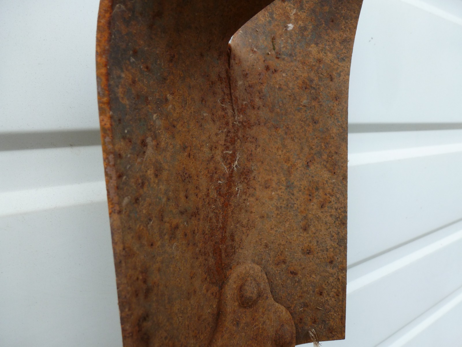 Vintage Seymour 6-Inch Post Hole Digger Auger with Wood Handle