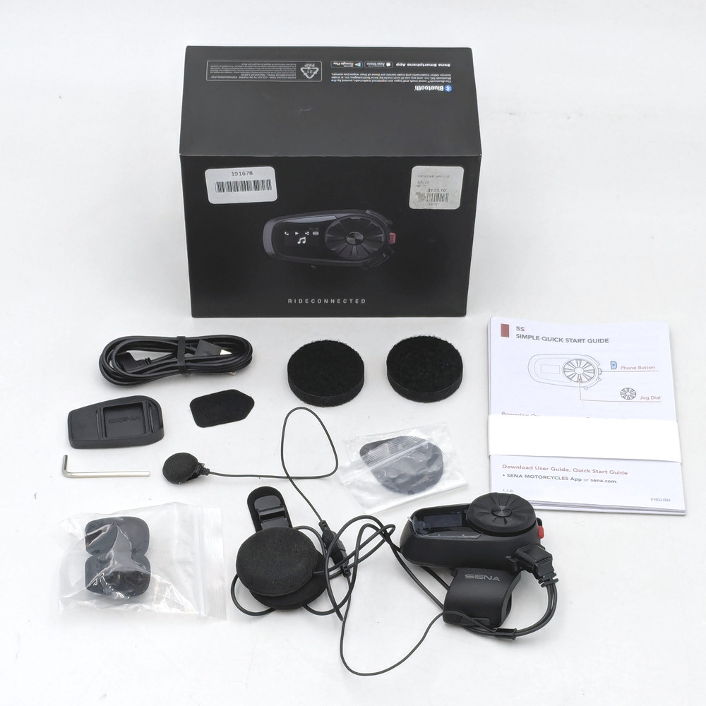 Sena 5S Motorcycle Bluetooth Communication System - Single (SP110)