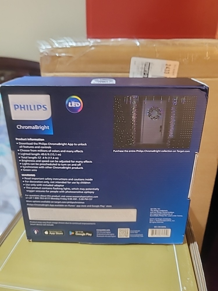 150ct Philips ChromaBright LED App Controlled M Mini Lights