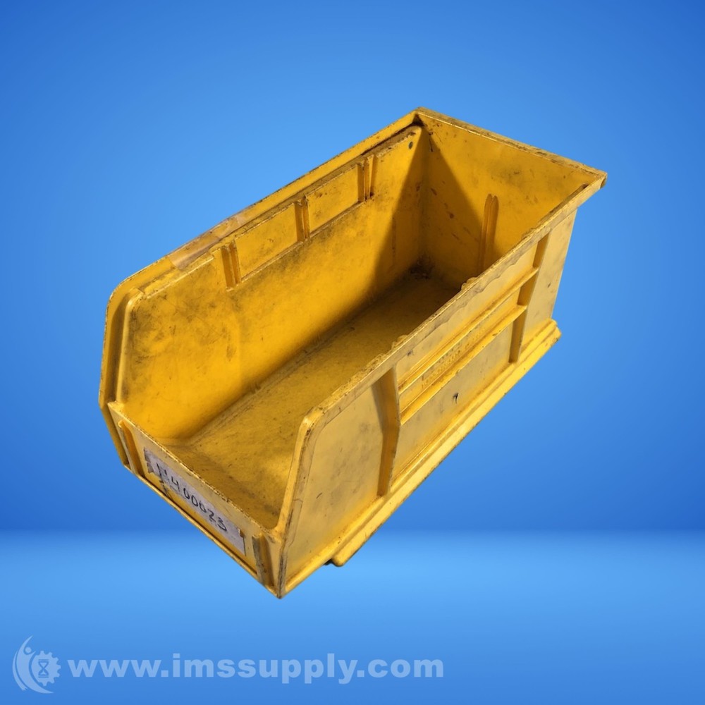 Uline S-12415 Yellow Plastic Stackable Storage Bin USIP