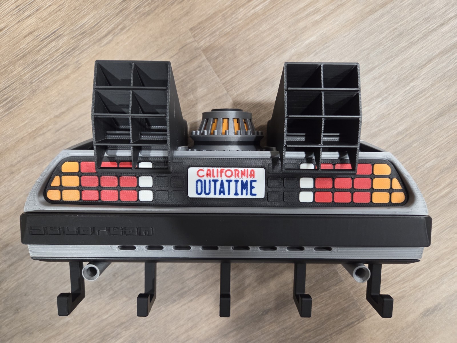 Back to the Future DeLorean Wall Key Hanger – 3D Printed Fan Art