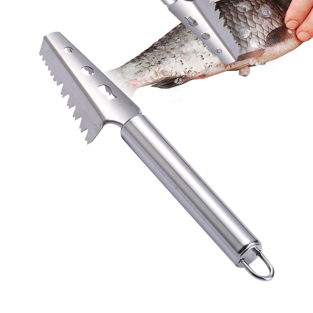 Stainless Steel Fish Scale Remover Scaler Tool Solid Construction Home Kitchen