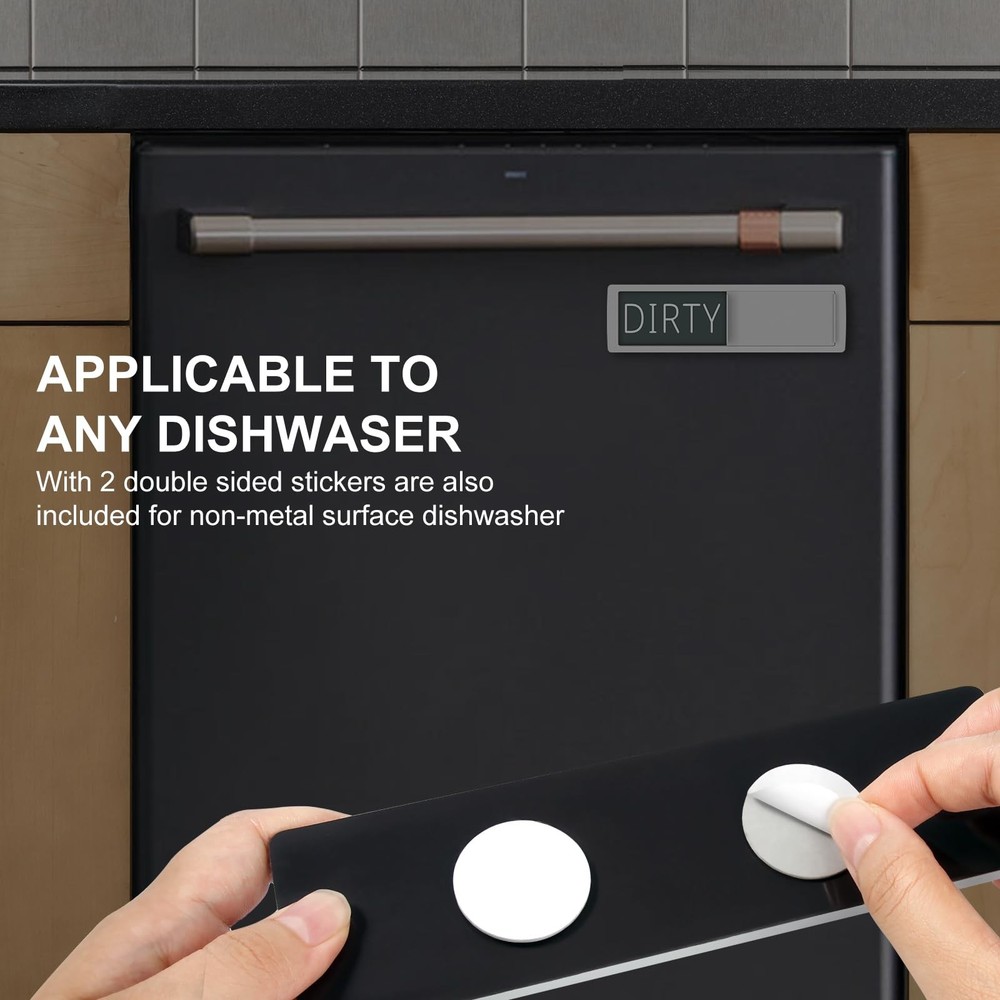 Dishwasher Clean Dirty Magnet Shutter Indicator Strong Adhesive Non Scratch