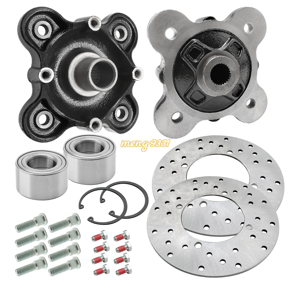 For Polaris Ranger XP 900 Rear Wheel Hub Brake Rotor Bearing Stud Kits 2013-2019