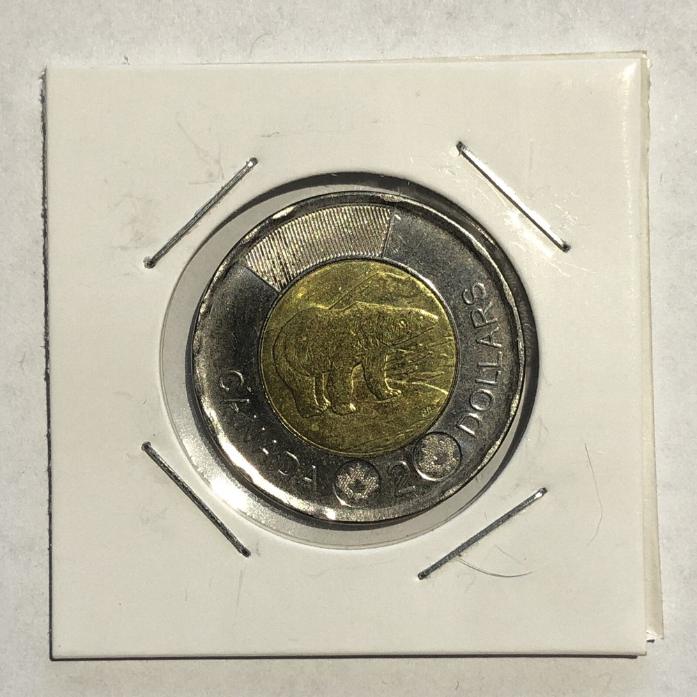 2016 Polar Bear Canada $2 Dollars Toonie - Circulated
