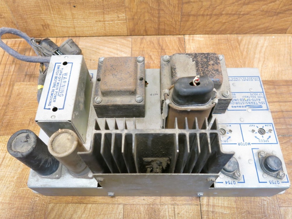 Seeburg AY160 Transistorized Auto-Speed Unit Type 33-1/3 TASU1 Code A Untested