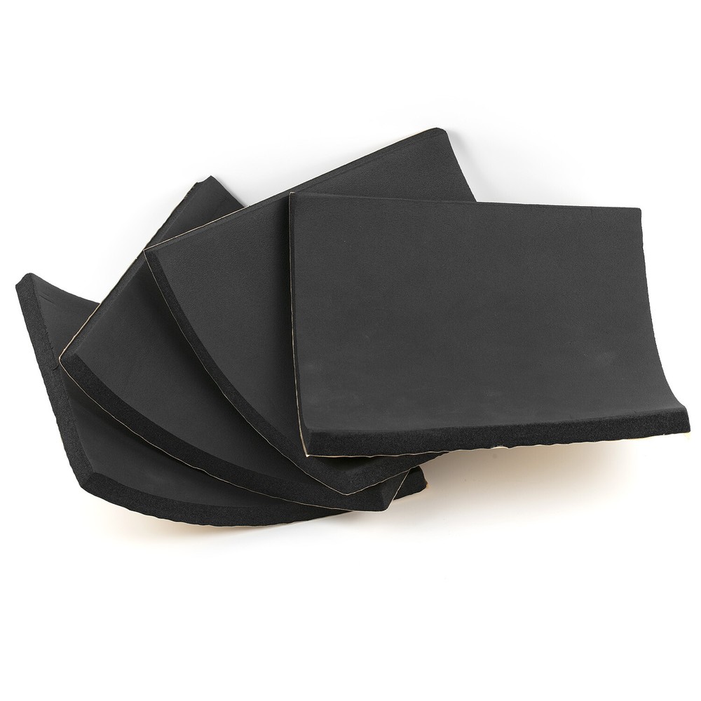 4Sheets 12"x12" Self Adhesive Rubber Padding Neoprene Sponge Rubber Mat Padding