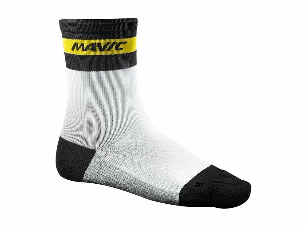 Mavic Ksyrium Carbon Sock - White-Cane