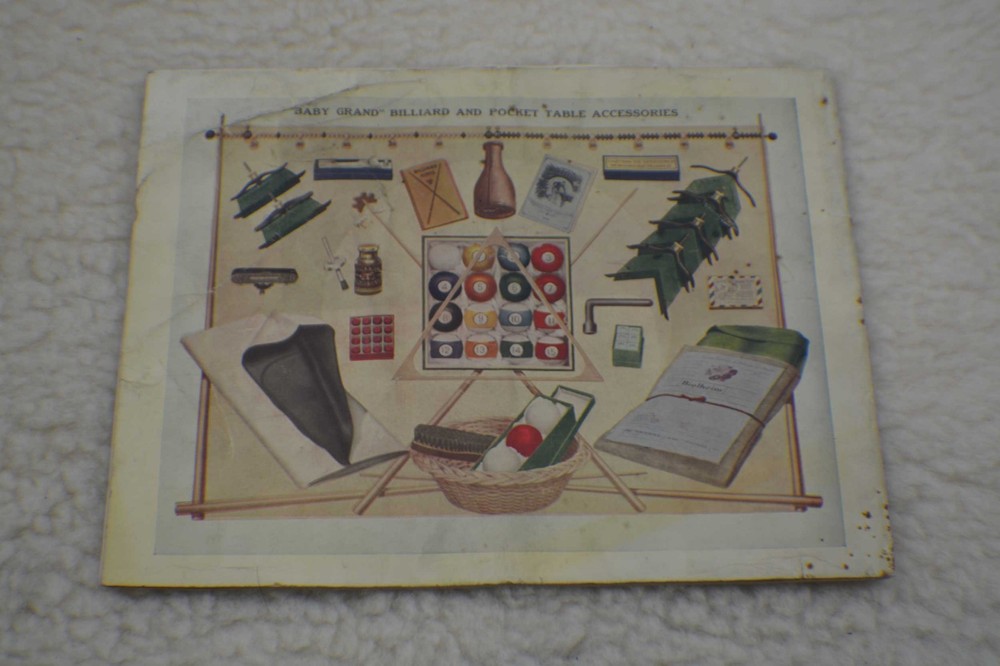 Pool/Billiard/Brunswick/Table/Catalog BBC The Home Magnet Dated 1911