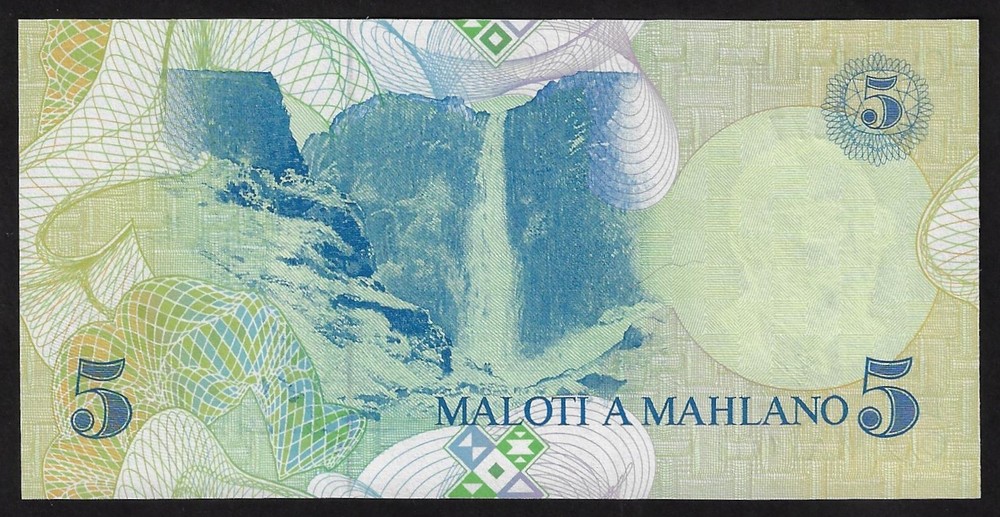 Lesotho 5 Maloti 1989 P-10 UNC