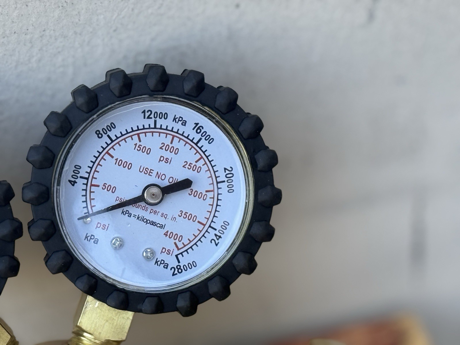 Nitrogen Dual Gas Regulator 0-600 PSI HVAC Purging Pressure Charge CGA580 & HOSE