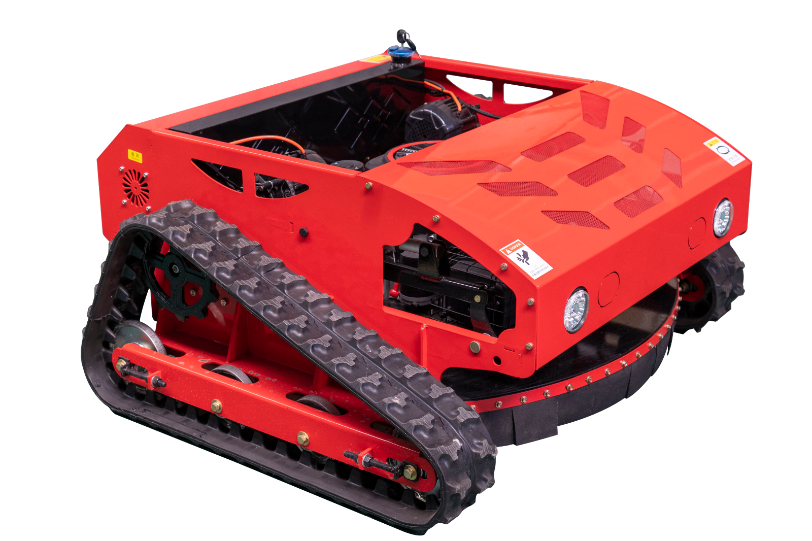 16 HP Remote Control Crawler Mower Adjustable Mowing Height Petrol Lawn Mower