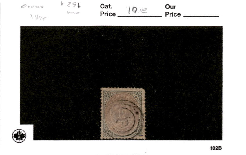 Denmark, Postage Stamp, #29b Used, 1875 (AC)