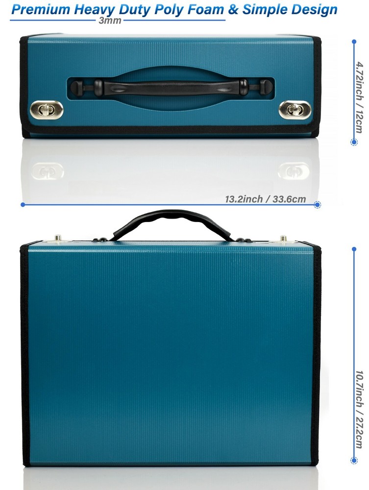 Accordian file folder organizer Expanding File folder Document holder file box