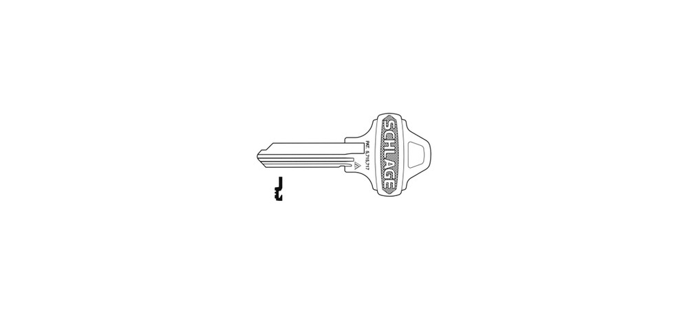 35-003 Control Key Blank, "Do Not Duplicate", Embossed