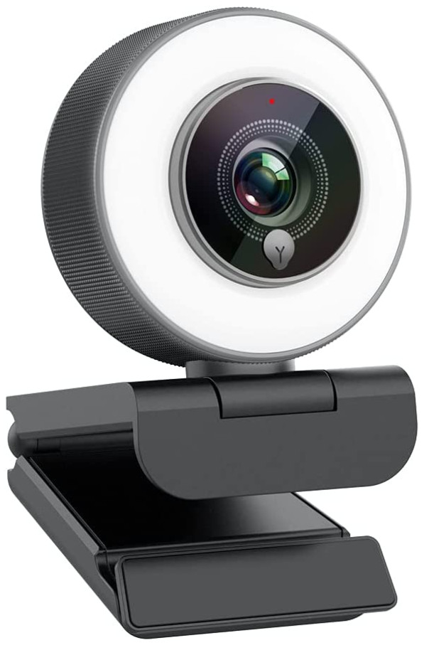 Aoboco Streaming Webcam, Webcam for Stream HD 1080p Autofocus, Dimming Light