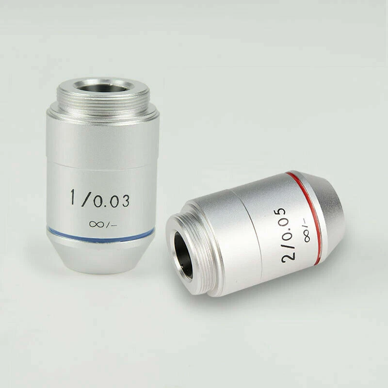 195 1X 2X RMS Achromatic Infinity Objective Lens for Biological Microscope
