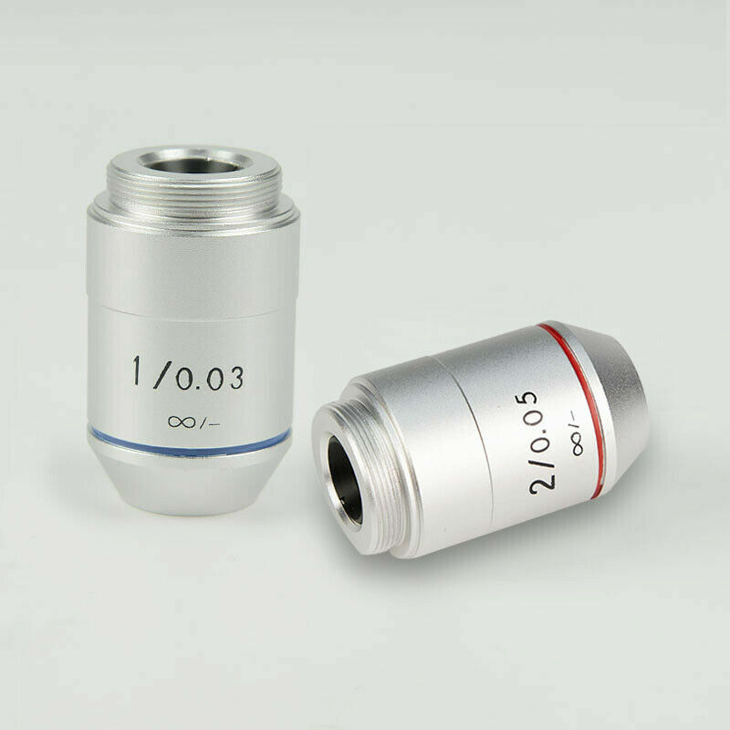 1PC 1X 2X 195 Achromatic Infinity Objective Lens for Biological Microscope RMS