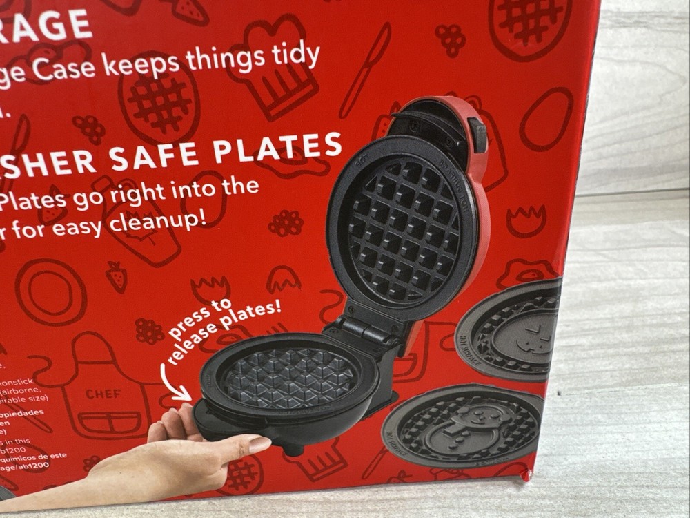 Dash Multimaker Mini Waffle Maker System w/ 7 Plates & Storage Box Costco NEW