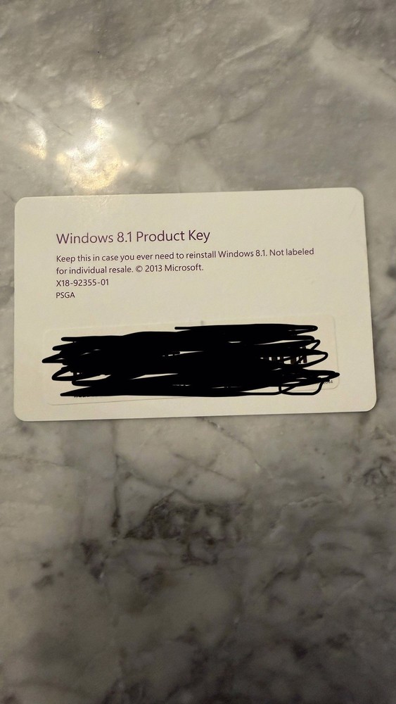 Microsoft Windows 8.1 Full Version 32bit Only. 64 Bit Disk Missing