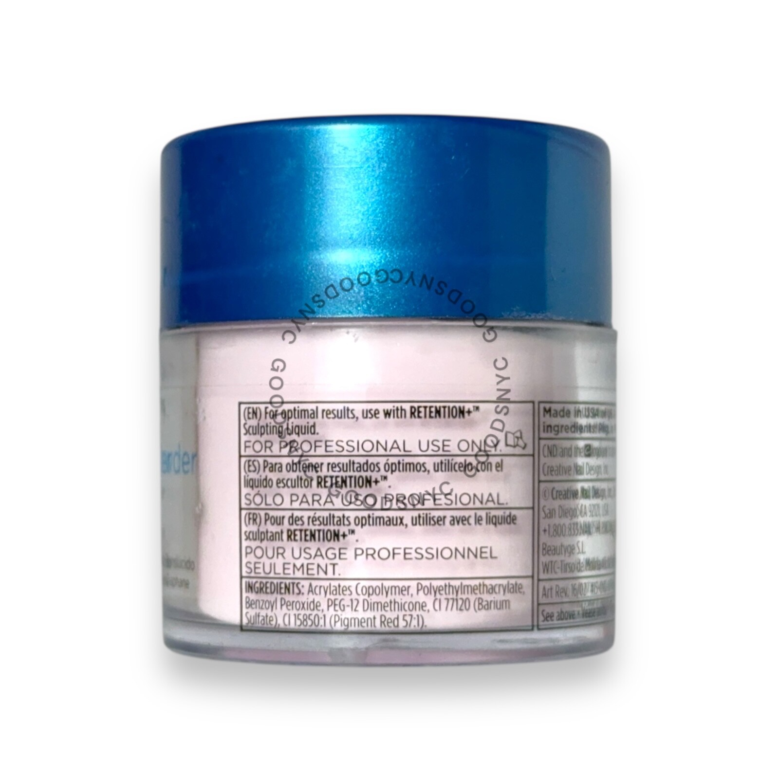 CND Enhancements Retention + Sculpting Powder - Intense Pink (0.8oz)