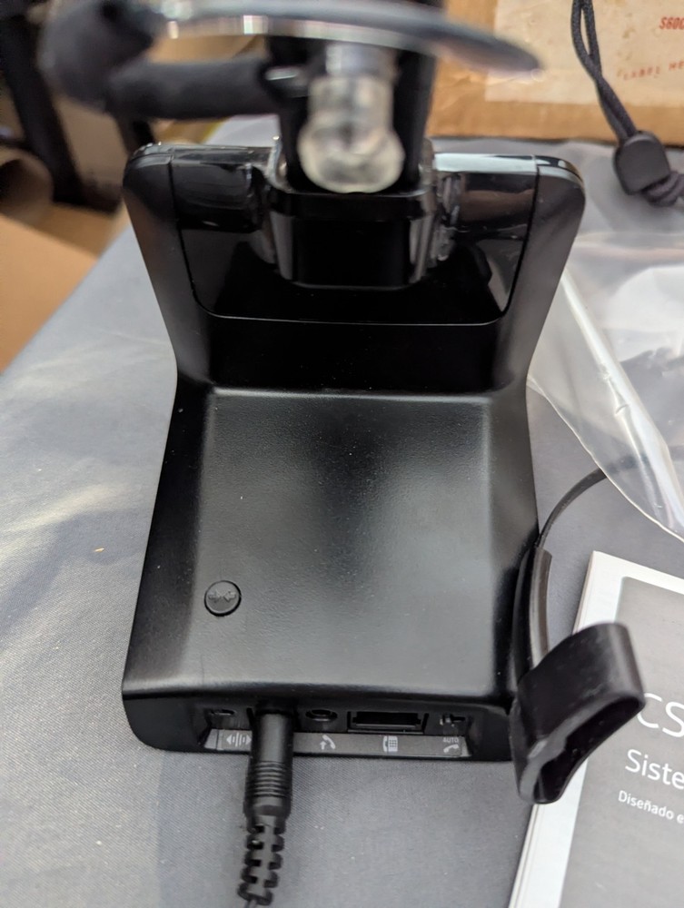 PLANTRONICS CS540 WIRELESS PHONE HEADSET C054 DOCKING STATION BASE + Ear Power