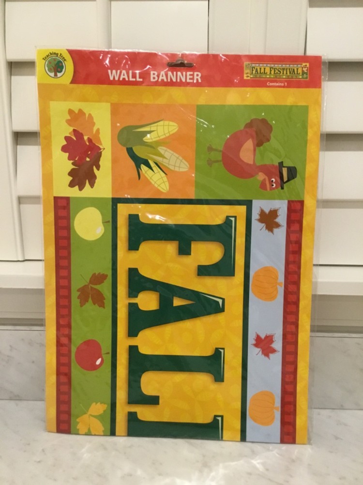 Teaching Tree Fall Festival Wall Banner NWT SEALED
