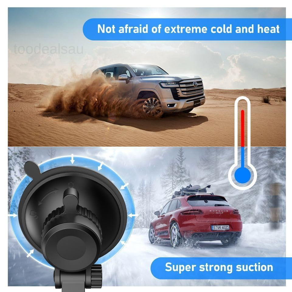Dash Cam Mount, Suction Cup Windshield Black