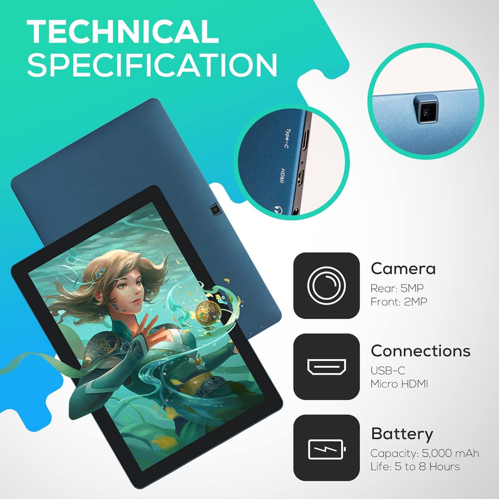 Picassotab X Drawing Tablet • No Computer Needed • Drawing Apps & Tutorials • 4