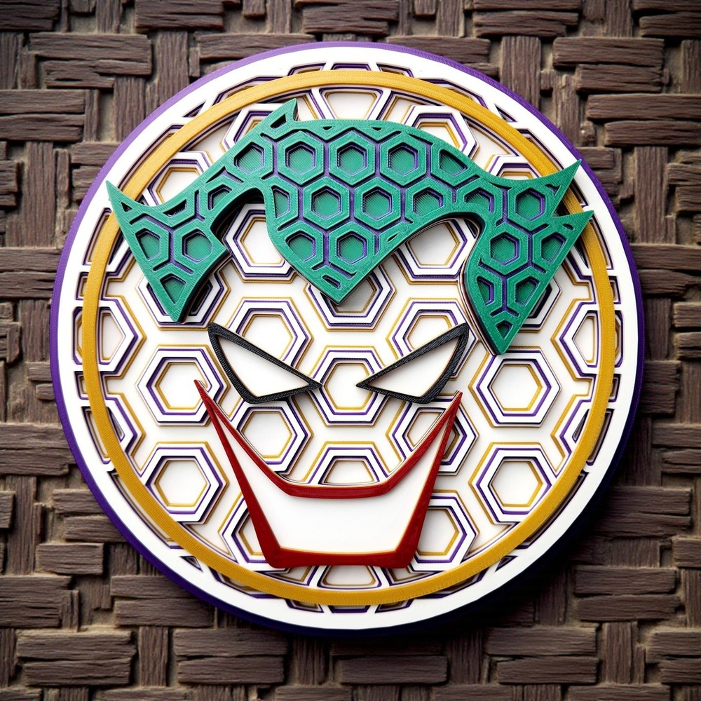 DC Comics 3D Printed Mosaics – Superman, Batman, Flash, Joker, Harley & More