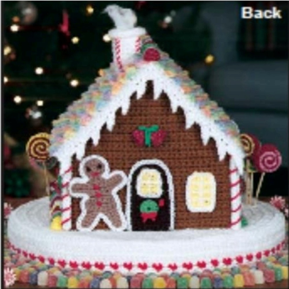 Gingerbread House Crochet Pattern, Christmas Decor
