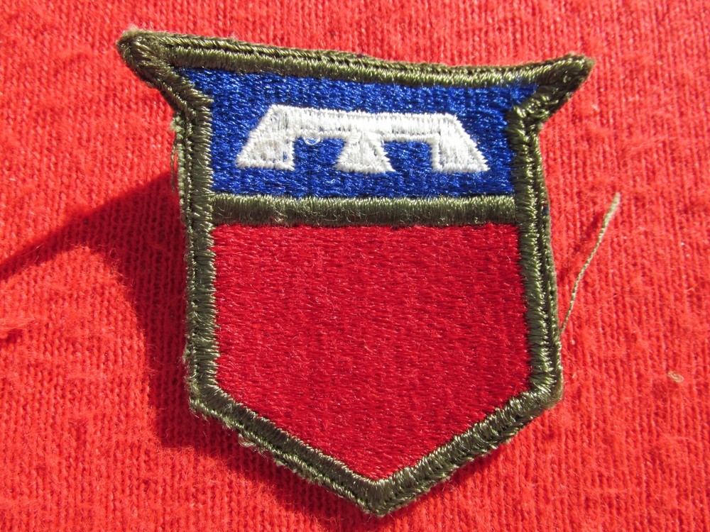 US Army 76th Division patch cut edge fully Embroidered no glow