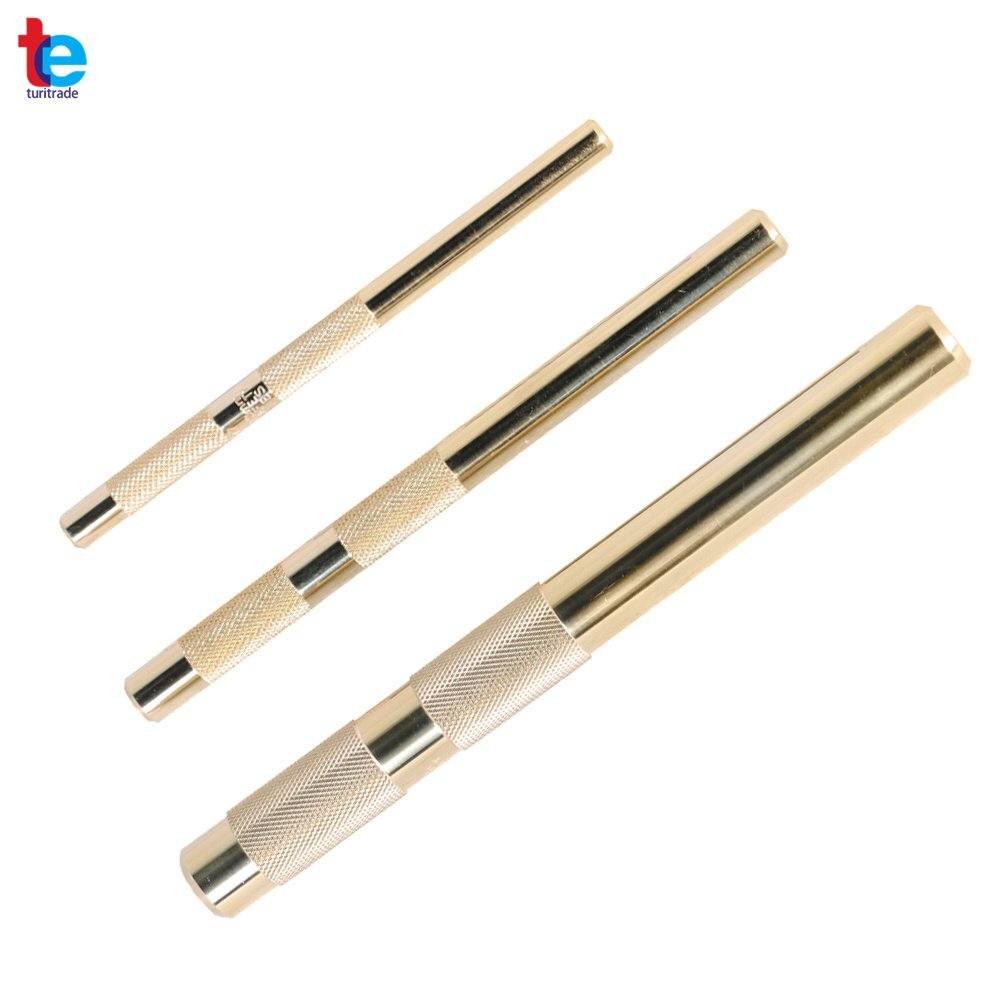 3 Pcs Brass Drift Punch Set 6" ，7" ，8" Replace for 61360