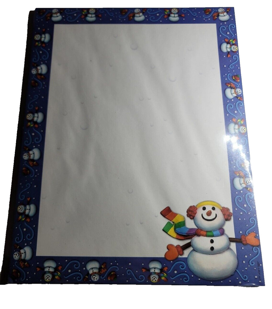 2007 Creative Teaching Press 50 Sheets Computer Printer Paper NIP Snowmen