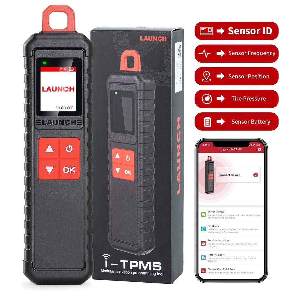 Launch X-431 i-TPMS TPMS Service Tool Tire Pressure Detector Tool TPMS Sensor *^