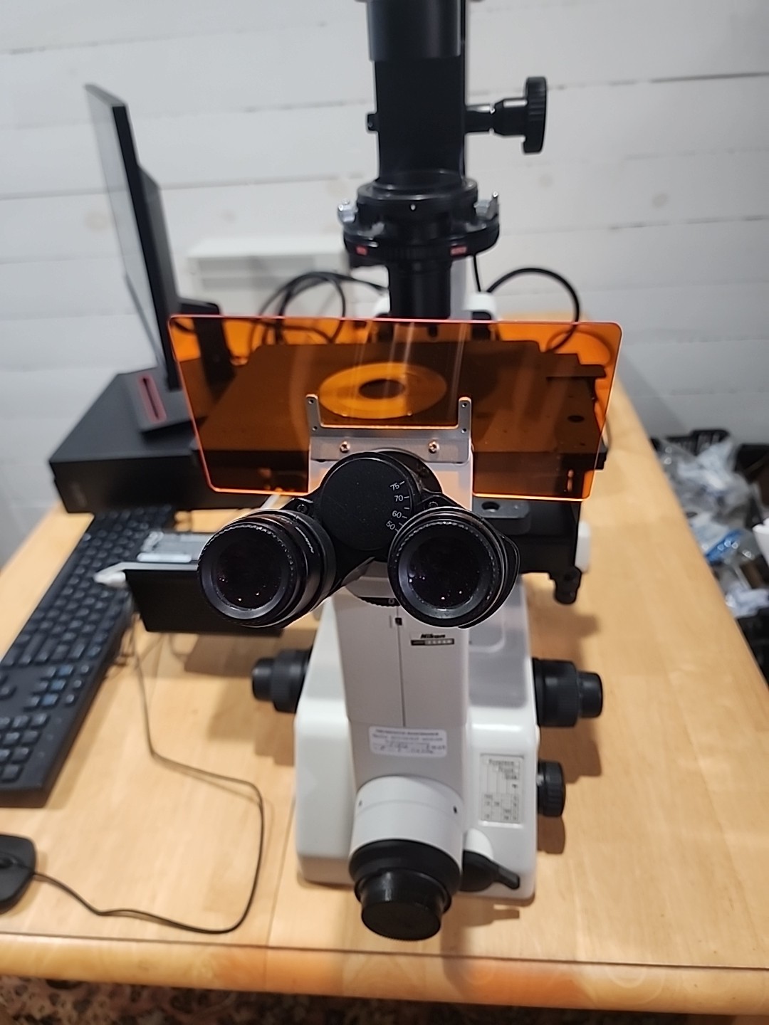 Nikon Eclipse TE300 Inverted Microscope Fluorescence Hoffman Modulation Complete