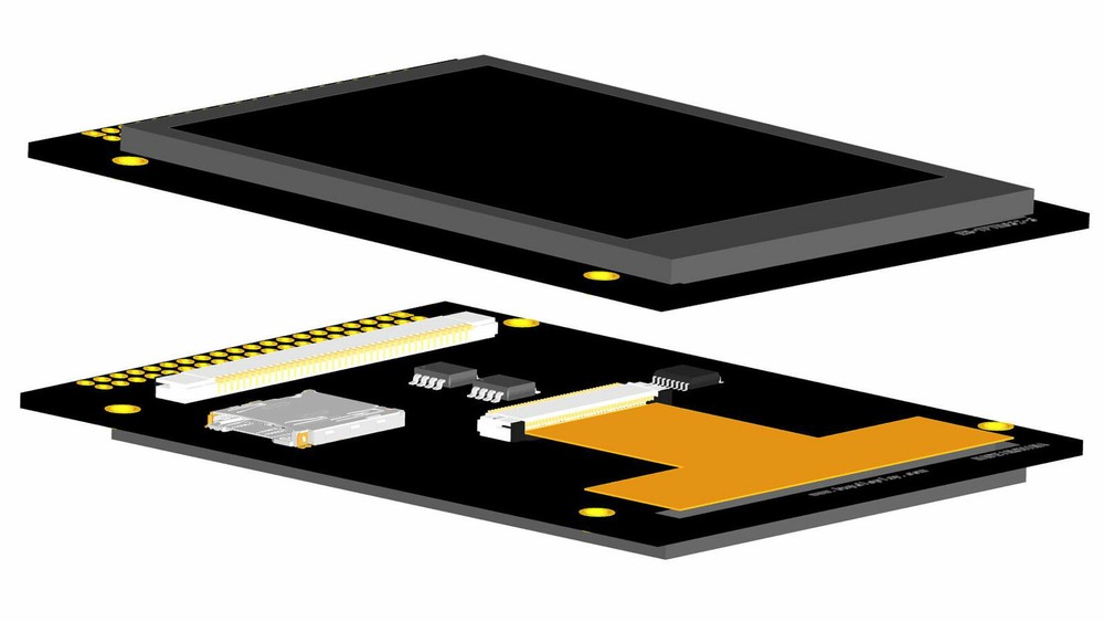 3.5" TFT LCD Display w/Capacitive Touch Panel Screen,Breakout Board,Tutorial