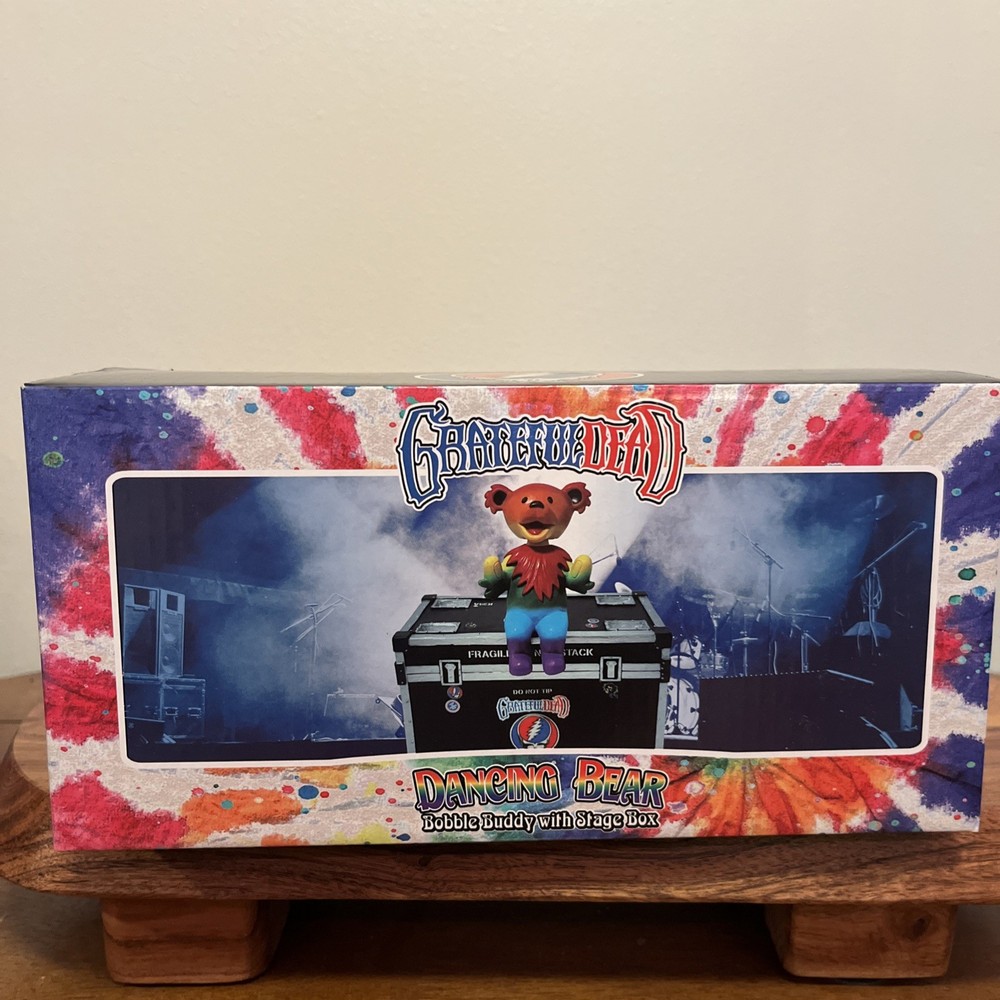Grateful Dead Dancing Bear Bobble Buddy with Stage Box