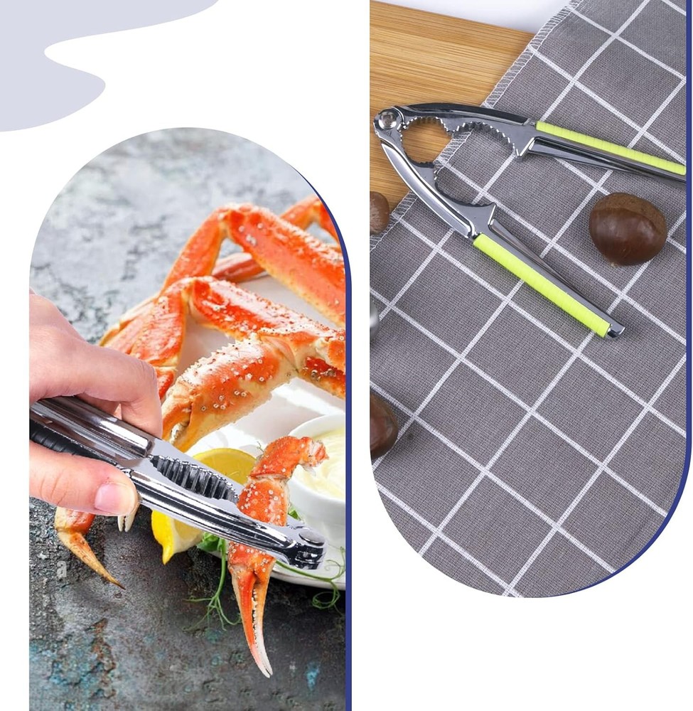 Nut Cracker, Seafood Tool, Walnut Cracker for All Nuts, Heavy Duty Shell Cracker