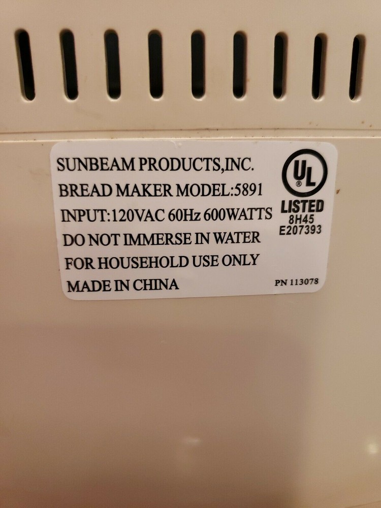 8-pin Power Control Board + Temperature Sensor for Sunbeam Breadmaker Model 5891