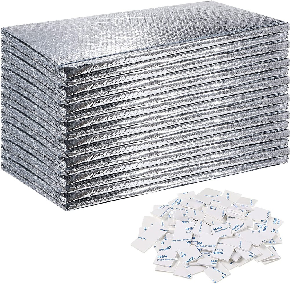 Reflectix Foil DOUBLE Insulation Reflective WINDOW SHUTTER KIT + ADHESIVE 2X10