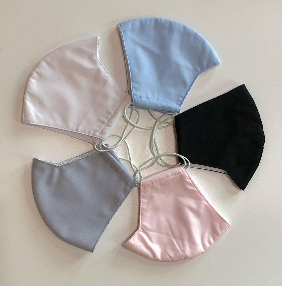 Face Mask - Reusable Washable Breathable Cotton Three Layers (2 count)