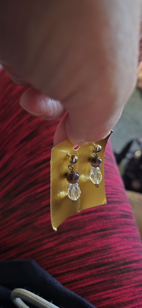 Handcrafted Dangling Beaded Stud Earrings