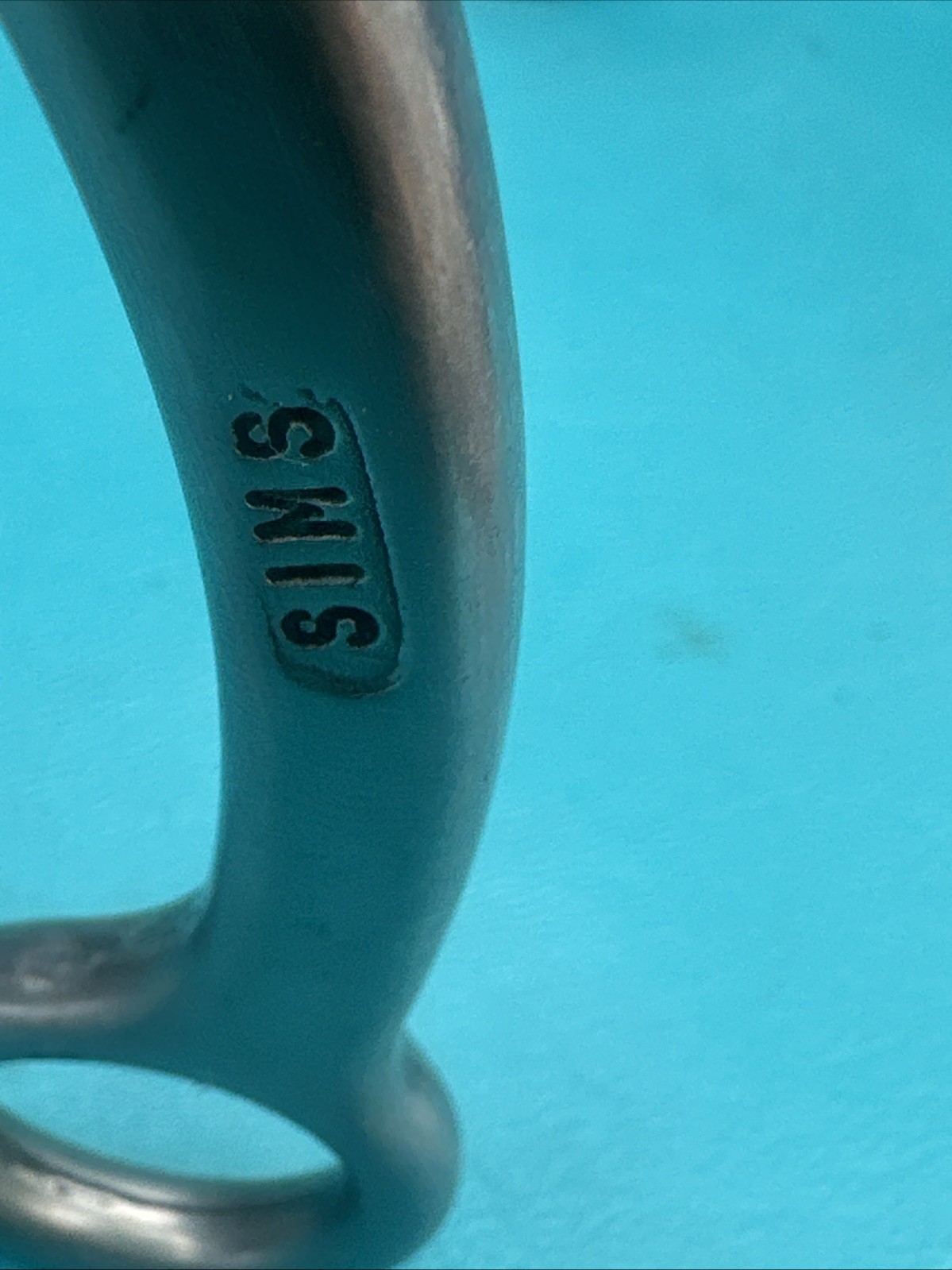 ED SIMS Maker Mark 5” Copper Mouth- Swinging Curb Bit SS Shanks Rare!