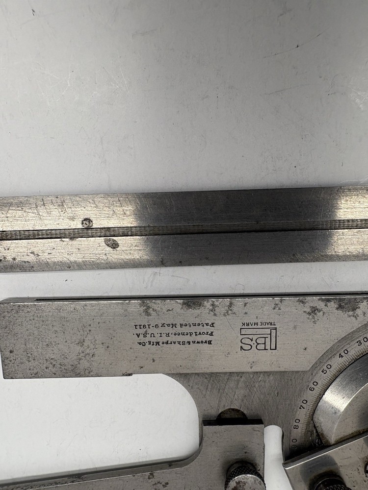 Brown And Sharpe Bevel Protractor
